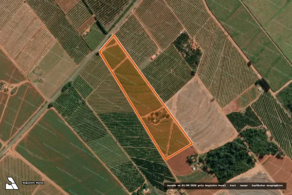 Imagem de satélite de SITIO SANTA LUZIA em ITAJOBI - SP