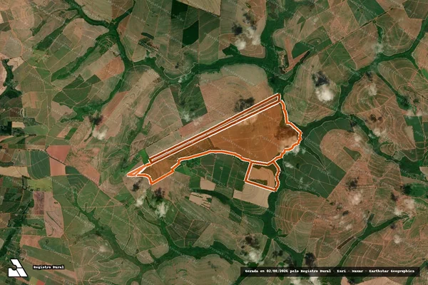 Imagem de satélite de FAZENDA TRES BARRAS III em ITAJOBI - SP