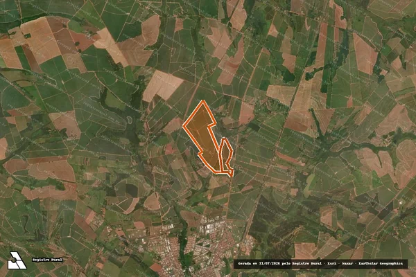 Imagem de satélite de Fazenda Sao Carlos IV em ITAJOBI - SP