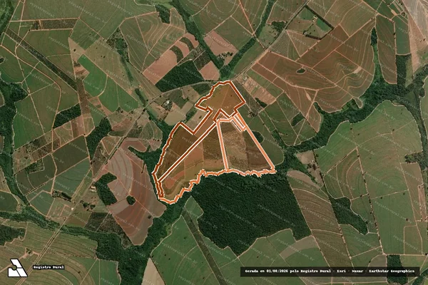 Imagem de satélite de FAZENDA PANORAMA em ITAJOBI - SP
