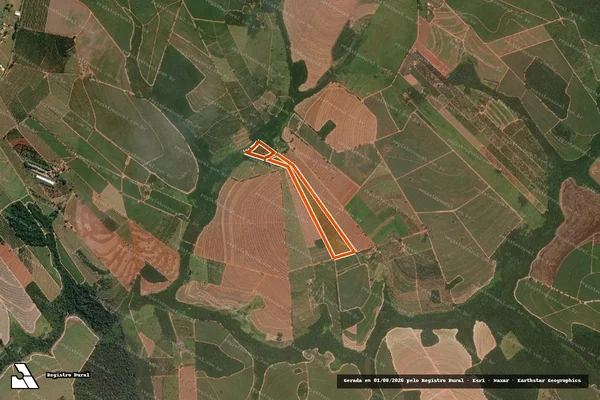 Imagem de satélite de Sitio Serrano em ITAJOBI - SP