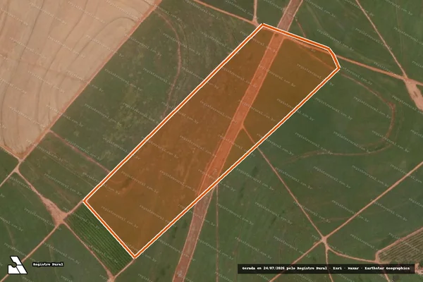 Imagem de satélite de FAZENDA SANTA RITA XVII em NOVO HORIZONTE - SP