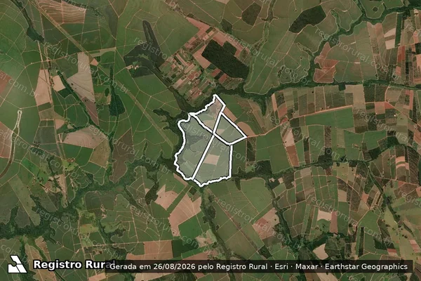 Imagem de satélite de ESTANCIA BEIRA RIO em ITAJOBI - SP