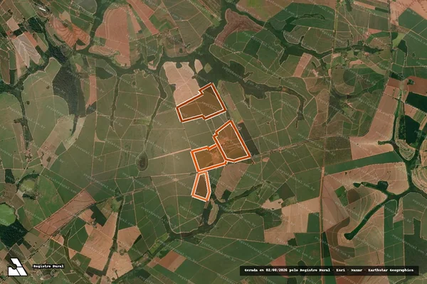 Imagem de satélite de FAZENDA SANTA MATILDE em ITAJOBI - SP