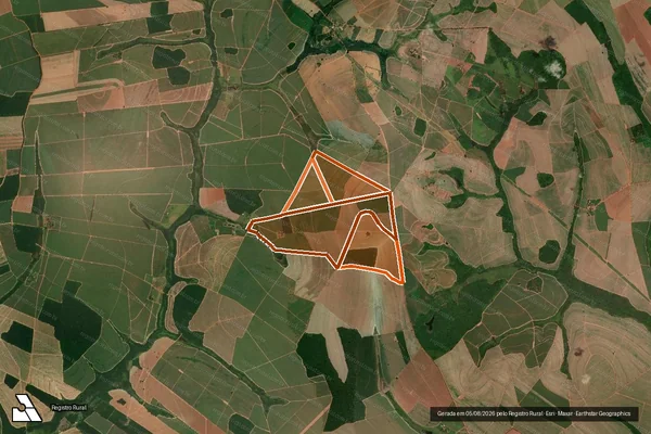 Imagem de satélite de FAZENDA SANTANA em ITAJOBI - SP