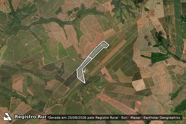 Imagem de satélite de SITIO SANTO ANTONIO em ITAJOBI - SP
