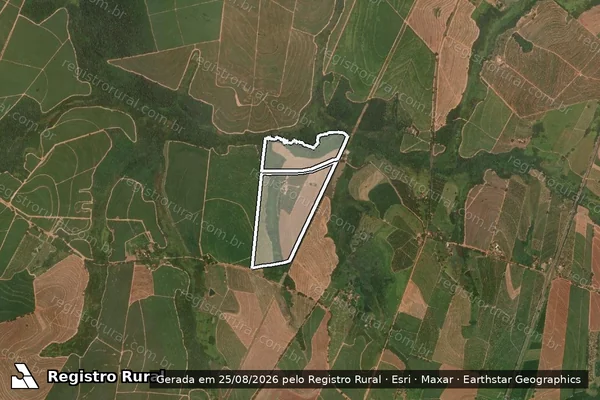 Imagem de satélite de Sitio Cachoeira em ITAJOBI - SP