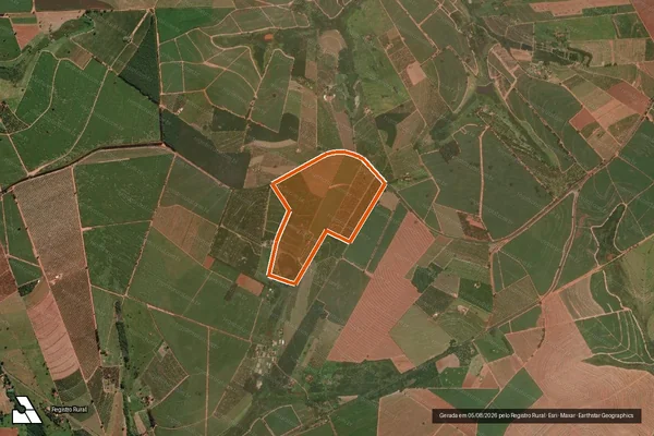 Imagem de satélite de Sitio Sao Manoel em ITAJOBI - SP