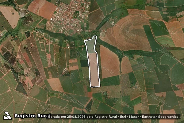 Imagem de satélite de Sitio Santo Antonio em ITAJOBI - SP
