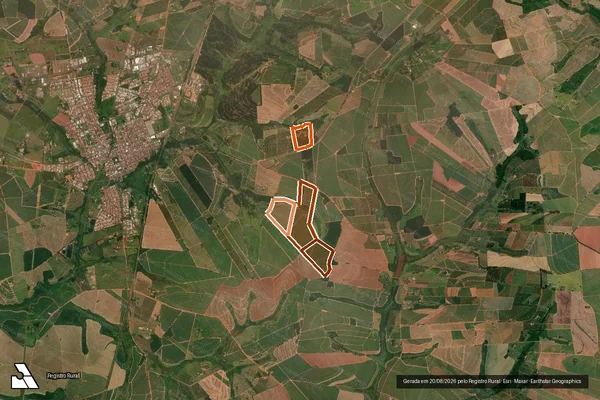 Imagem de satélite de SITIO SANTA RITA DE CASSIA em ITAJOBI - SP