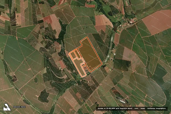Imagem de satélite de SITIO SANTO ANTONIO em ITAJOBI - SP