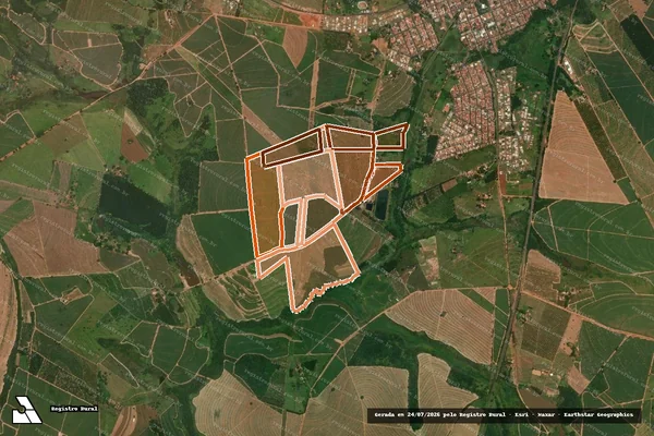 Imagem de satélite de FAZENDA BELA VISTA em ITAJOBI - SP