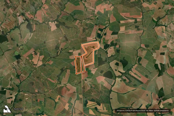 Imagem de satélite de Fazenda Palmeiras em NOVO HORIZONTE - SP
