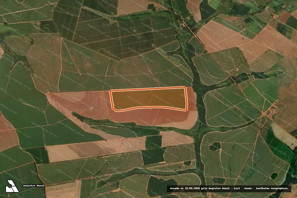 Imagem de satélite de Fazenda Agua Claras em ITAJOBI - SP