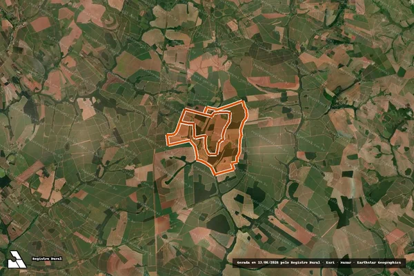 Imagem de satélite de FAZENDA PALMEIRAS em ITAJOBI - SP
