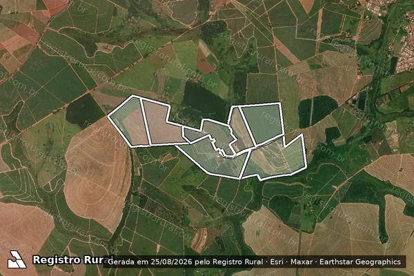 Imagem de satélite de ESTANCIA SANTA HELENA em ITAJOBI - SP