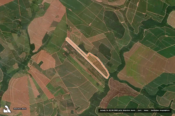 Imagem de satélite de SITIO SANTO ANTONIO em ITAJOBI - SP