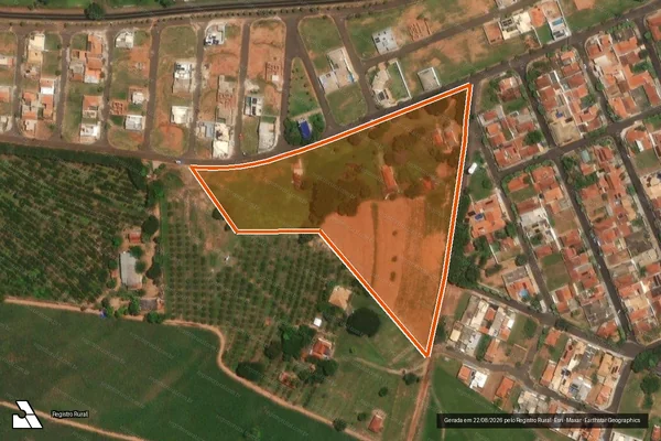 Imagem de satélite de Chacara Campo Alegre em ITAJOBI - SP
