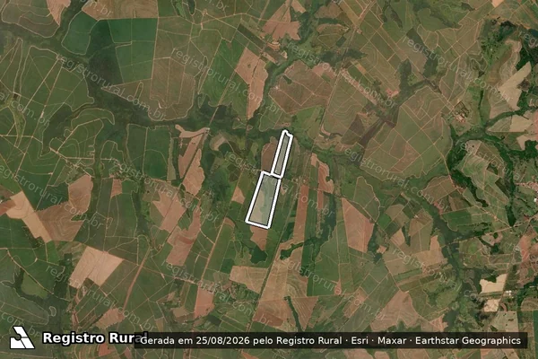 Imagem de satélite de Sitio Santa Rosa em ITAJOBI - SP