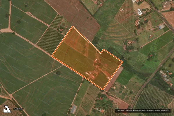 Imagem de satélite de Sitio Sao Paulo em ITAJOBI - SP