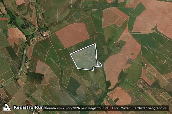 Imagem de satélite de Sitio Sao Sebastiao em ITAJOBI - SP