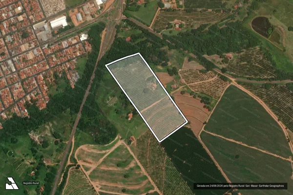 Imagem de satélite de CHACARA SAO LUIZ em ITAJOBI - SP