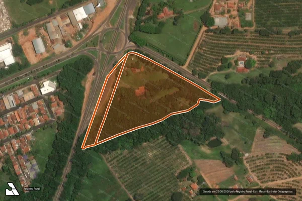 Imagem de satélite de Chacara Das Flores em ITAJOBI - SP