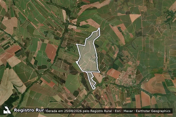 Imagem de satélite de Fazenda Aroeira em ITAJOBI - SP
