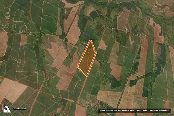 Imagem de satélite de Sitio Sao Francisco De Assis em ITAJOBI - SP