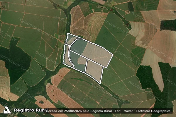 Imagem de satélite de Fazenda Santa Augusta III em ITAJOBI - SP