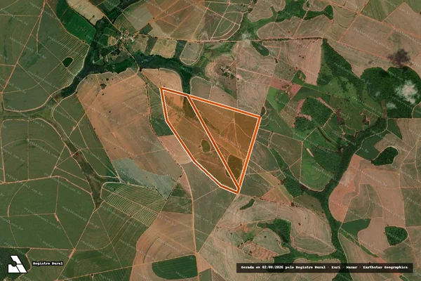 Imagem de satélite de FAZENDA SANTA LUZIA em ITAJOBI - SP