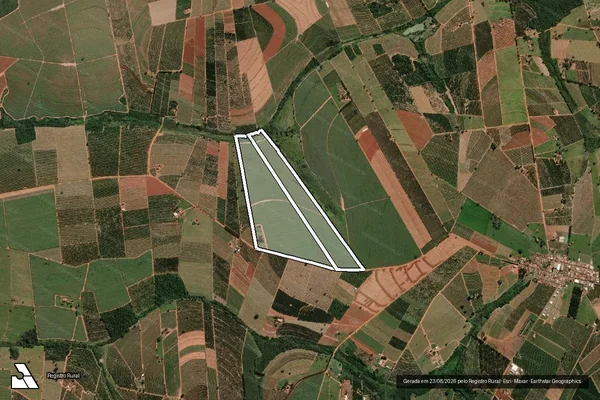 Imagem de satélite de SITIO AGUA LIMPA DO CERVO em ITAJOBI - SP