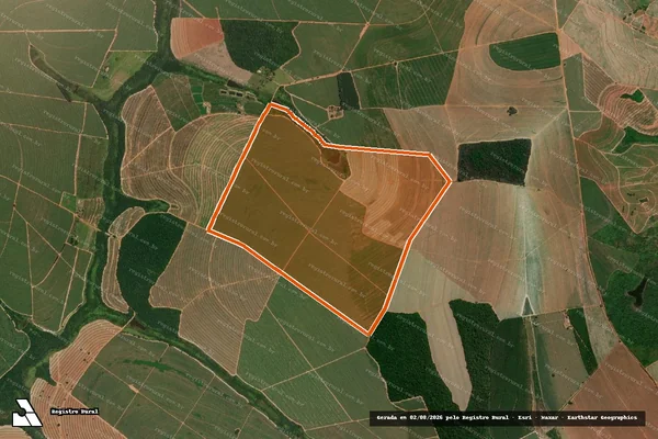 Imagem de satélite de Fazenda Santa Madalena em ITAJOBI - SP