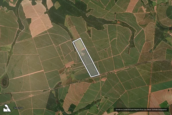 Imagem de satélite de SITIO ROSELANDIA em ITAJOBI - SP