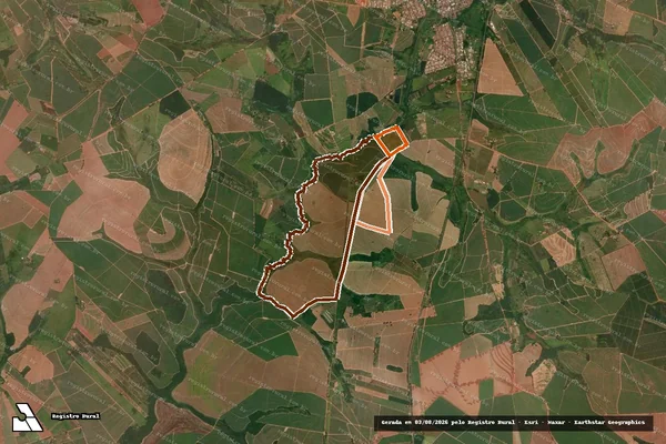 Imagem de satélite de FAZENDA TRES PONTES em ITAJOBI - SP
