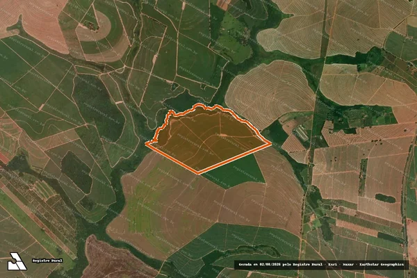 Imagem de satélite de SITIO CACHOEIRA em ITAJOBI - SP