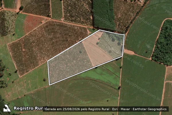 Imagem de satélite de Sitio Nossa Senhora Aparecida em ITAJOBI - SP