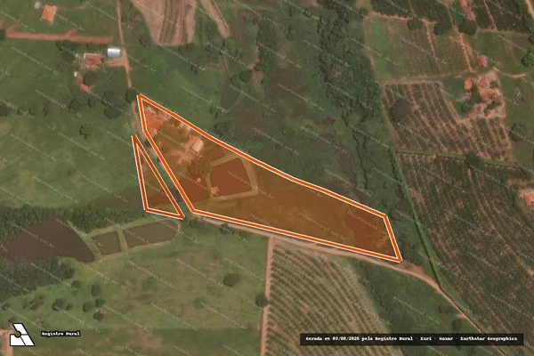Imagem de satélite de SITIO SANTA TEREZINHA em ITAJOBI - SP