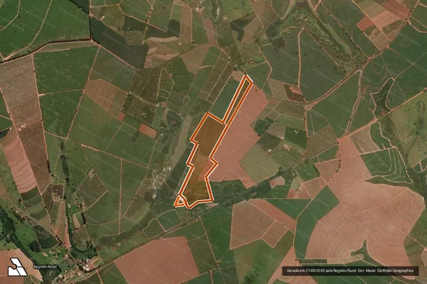 Imagem de satélite de Sitio Bela Vista em ITAJOBI - SP