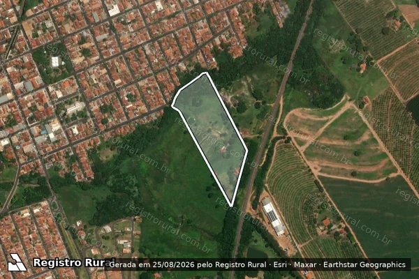 Imagem de satélite de Chacara Nossa Senhora Aparecida em ITAJOBI - SP