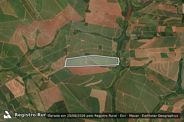 Imagem de satélite de SITIO SAO JOAO em ITAJOBI - SP