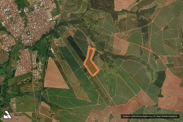 Imagem de satélite de Fazenda Rio Da Prata Ii em ITAJOBI - SP