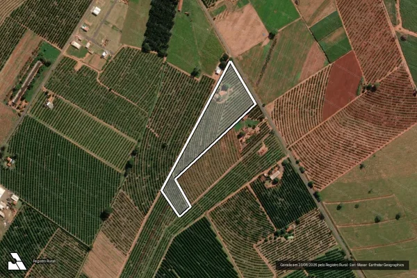 Imagem de satélite de Chacara Alvorada em ITAJOBI - SP