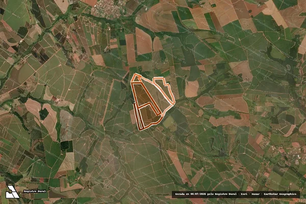 Imagem de satélite de Fazenda Canaa II em ITAJOBI - SP