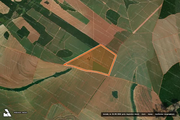 Imagem de satélite de FAZENDA MONTE VERDE em ITAJOBI - SP