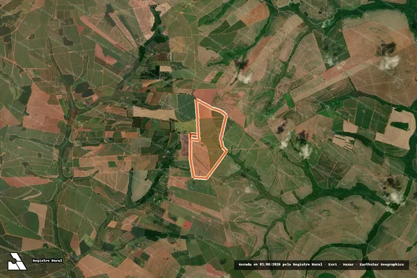 Imagem de satélite de Fazenda Bela Vista em ITAJOBI - SP