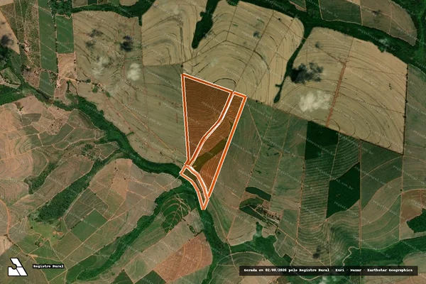 Imagem de satélite de FAZENDA SAO JOAO em ITAJOBI - SP