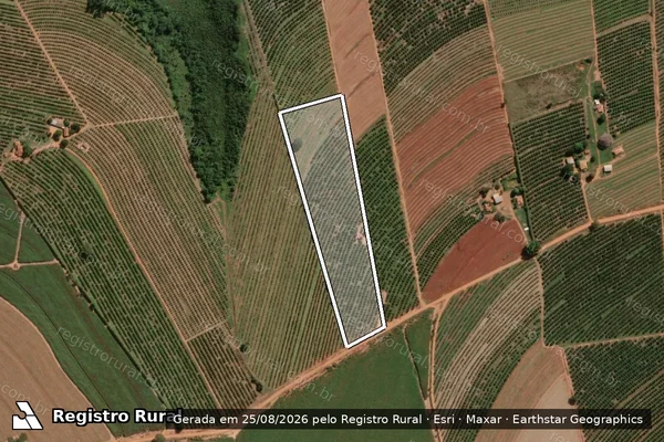 Imagem de satélite de SITIO SANTA TEREZINHA em ITAJOBI - SP