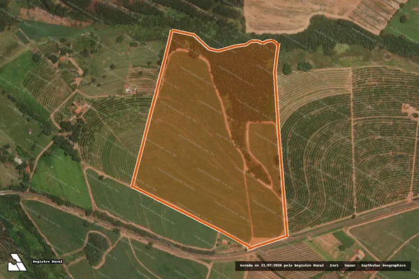 Imagem de satélite de FAZENDA CAMPO TRISTE I em ITAJOBI - SP