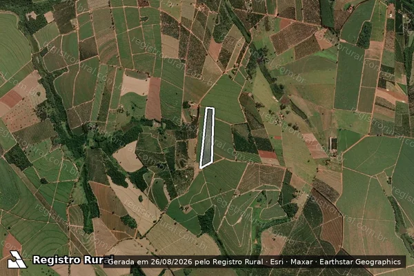 Imagem de satélite de SITIO SAO JOAO em ITAJOBI - SP